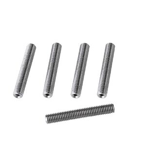 5pcs Stainless Steel Nozzle 3 Dimensional Printer Throat PTFE Tube for 3 Dimensional Printer MK8 Extruder 1.75mm Hot End Accessory(M6*40mm)