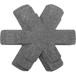 Pot and Pan Protectors, Set of 12 and 3 Different Size, Pot Dividers Pads/Stacking Pan Protectors/Pan Separators Pads for Protecting and Separating Pots and Pans