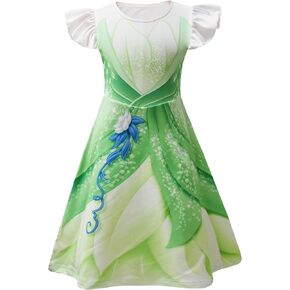 Girls Princess Costume Birthday Party Dress Halloween Cosplay Outfits