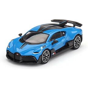 True Scale Miniatures Model Car Compatible with Bugatti Divo Blu Bugatti Limited Edition 1/64 Diecast Model Car MGT00601, Blue