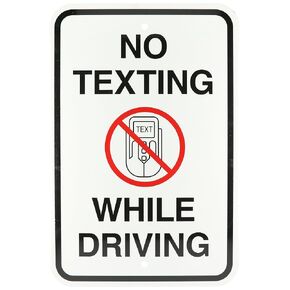 Brady 141812 Traffic Sign, 18" x 12", Red/Black/White