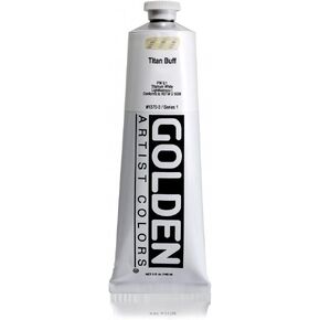Heavy Body Acrylics by GOLDEN, Titan Buff, 5 fl. oz. Tube, Professional Acrylic Paint, Opaque