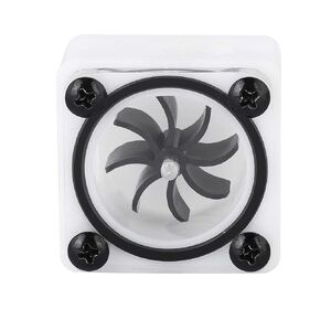 Water Cooling Flow Meter,2Way /3Way G1/4 Thread Revolving Speed Water Cooling Flow Meter Indicator for PC Water Cooling System (3 Way)