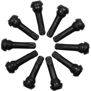 uxcell 10PCS TR414 Tire Rubber Valve Stem Snap in Valve Stems Caps Black for Cars Trucks Motorcycles