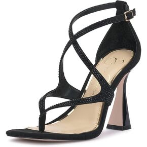 Jessica Simpson Womens Catarina Faux Suede Rhinestone Pumps