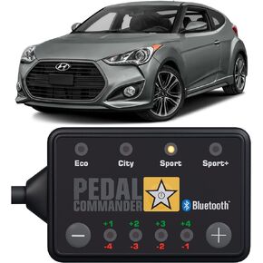 PEDAL COMMANDER for Hyundai Veloster 2011-2018 Throttle Response Controller Fits: 1st Gen, Base, Style, Tech, Turbo, RE:MIX, Rally Edition, 1.6L Hyundai Veloster Accessories Performance Parts