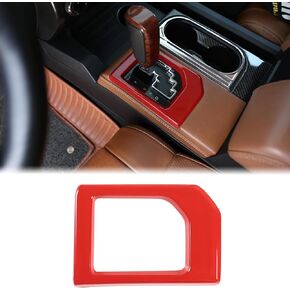 Gear Shift Panel Trim Cover Fit Toyot@a Tundra 2014-2021 Car Gear Shift Console Anti-Scratch Panel Frame Gear Shift Panel Decoration Cover Center Console Inter Trim ABS Interior Accessories