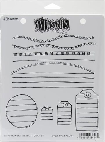 Ranger DYR-34544 Dyan Reaveley's Dylusions Cling Stamp Collections, 8.5 by 7-Inch, Write Between The Lines in Saudi Arabia