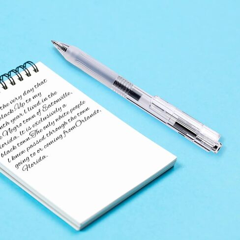 Gel Pens Ink 6pcs Pens Fine Point Rolling Ball Gel Pens Black Ink Smooth Writing and Stylus Pens for Touch Screens (White) in Saudi Arabia