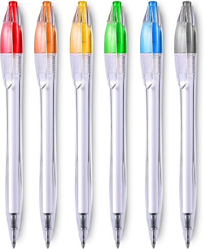 Gel Pens Ink 6pcs Pens Fine Point Rolling Ball Gel Pens Black Ink Smooth Writing and Stylus Pens for Touch Screens (White) in Saudi Arabia