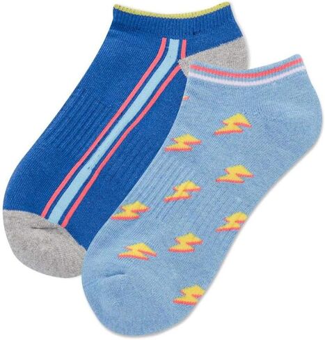 Hotsox Women's Lightning Bolt Low Cut Socks 2 Pair, Women's 9-11 in Saudi Arabia
