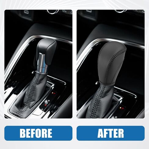 Gear Shift Lever Cover Automotive Interior Gear Shift Knob Trim for Volkswagen Atlas 2018-2022 Black in Saudi Arabia