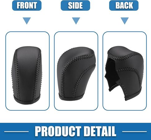 Gear Shift Lever Cover Automotive Interior Gear Shift Knob Trim for Volkswagen Atlas 2018-2022 Black in Saudi Arabia