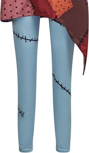 Women's Halloween Costume Long Sleeves Funny Printed Slim A-Line Dresses Christmas Party Dress for Adult Cosplay in Kuwait