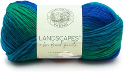 Lion Brand Yarn - Landscapes - 6 Pack with Needle Gauge (Apple Orchard) in Saudi Arabia