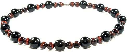 Auras by Osiris Beaded Necklaces for Men Healing Crystal Protection Stone Mens Necklaces Handmade in USA by Master Shaman in Saudi Arabia