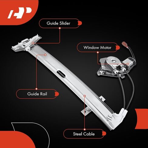 A-Premium Power Window Regulator with Motor Compatible with Honda Accord 1990-1993 Rear Right Passenger Side in Saudi Arabia