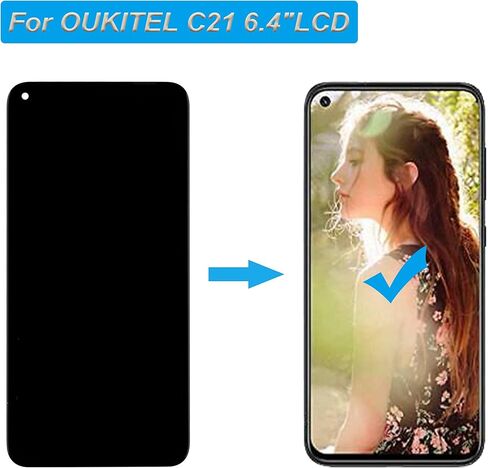 LCD Display Compatible with OUKITEL C21 6.4" LCD Display Touch Screen Assembly with Tools in Saudi Arabia