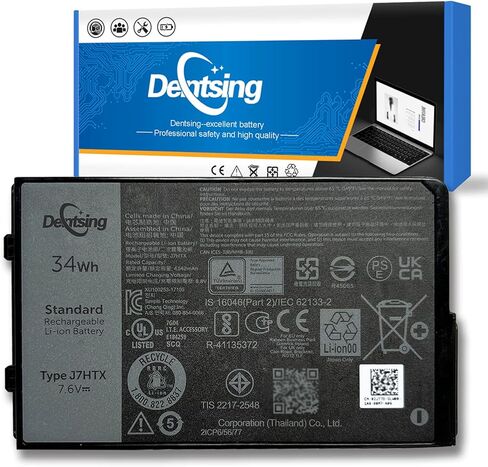 Dentsing 34Wh 4342mAh J7HTX Laptop Battery Replacement for Dell Latitude 7202 7212 7220 Rugged Extreme Tablet Series 02JT7D 2JT7D FH8RW J82G5 VW5Y4 451-BBOR 451-BCCO 451-BCDH 7XNTR in Kuwait