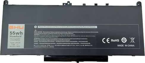 GHU Premium 45Wh, Compatible with Dell E7240 Battery, Dell Latitude E7240 Battery, Dell Latitude E7250 Battery, Dell WD52H Battery, WD52H Battery, E7240 Battery - PN VFV59, HJ8KP, GD076, J31N7 in Saudi Arabia