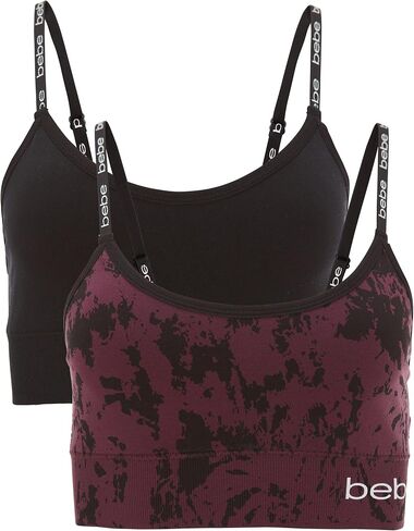 bebe Womens Bras Multipack - Microfiber Wireless Bralettes for Women - Seamless Sports Bras in Saudi Arabia