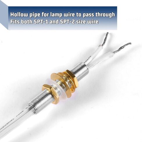 Lamp Repair Hardware Kit-5 Size Thread Lamp Pipe Nipples,20 Lock Nuts,3 Type of Washers,Total 60 Pieces Lamp Repair Hardware Assortment Pack,Perfect for Assembly Lamp and Lamp DIY (Antique Brass) in Saudi Arabia