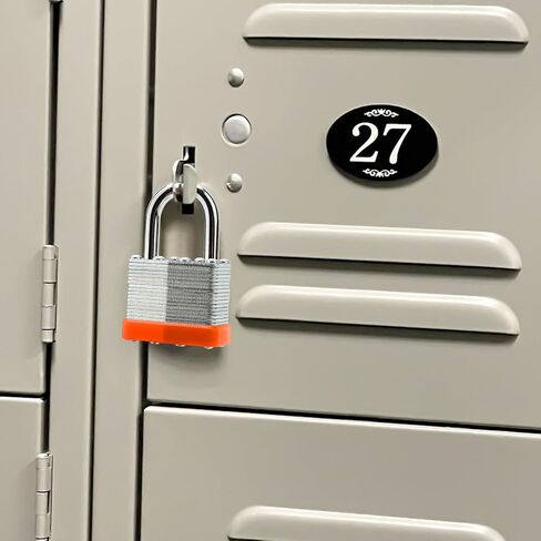 Lock Outdoor Padlocks, Laminated Orange Keyed Padlock, 1-9/16 in Wide Body, Padlock Set with Keys (1Pack) in Saudi Arabia