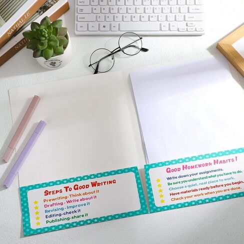 12 Pcs A4 File Folders for Students, Multicolor, 9.5 x 12 Inch in Saudi Arabia