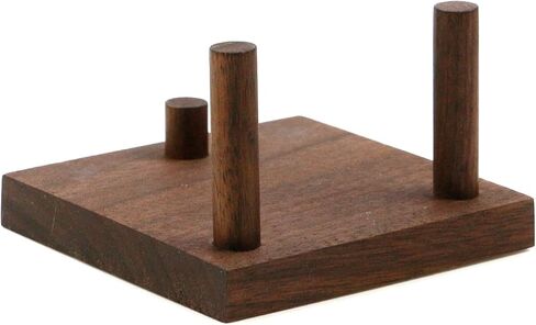 2 قطعة حامل عرض ثلاثي الأوتاد حامل حجر كريستال خشبي حامل عرض كروي مربع للمقتنيات كرة جولف عمل فني رخامي in Kuwait