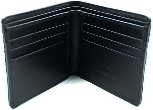 NEW BLACK GENUINE CROCODILE LEATHER SKIN MEN BI-FOLD WALLET. in Saudi Arabia