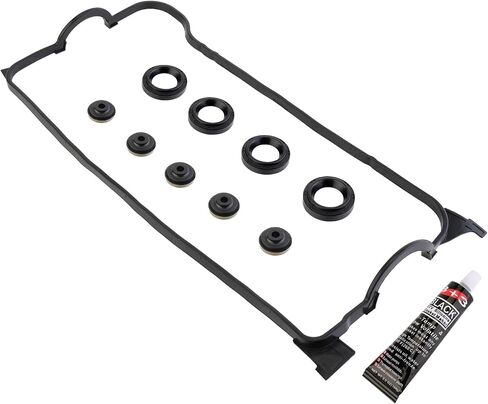 VS50499R Valve Cover Gasket Compatible with 1992-2000 EL Honda Civic Del Sol Si/S/Si VX CX DX LX VP GX HX Ex Si 1.6L L4 SOHC 16V VC4029 VS50500R 12341P08000 in Saudi Arabia