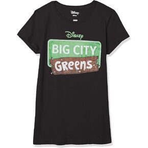 Disney Little Big City Greens Logo Girls Short Sleeve Tee Shirt