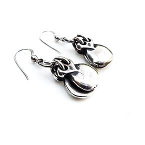 Castanets earrings, Flamenco earrings, castanets dangle earrings, cool earrings, Boho, Spanish, Silver earrings, Music, flamenco, girl, gift for her, flamenca