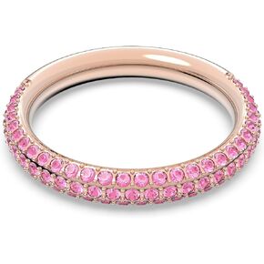 Swarovski Stone Ring Jewelry Collection, Pink Crystals, Rose Gold Tone Finish