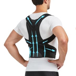 Back Brace Posture Corrector for Men and Women, Fully Upper Back Support for Back,Neck,Shoulder,Lower Back Pain Relief
