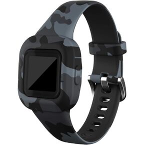 Bands Compatible with Garmin Vivofit jr. 3 Fitness Tracker for Kids Band Replacement Sports Wristbands Adjustable Colorful Pattern Silicone Strap for vivofit jr 3 Children Boys Girls