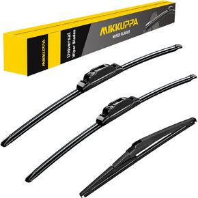 MIKKUPPA 26+"16+"11" Windshield Wiper Blades Replacement for 2018-2020 Hyundai Elantra GT, Front Wiper Blades Rear Wiper Blades, Durable Stable Quiet All Season Wiper Blades Set (Pack of 3)