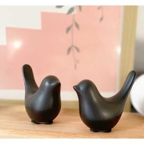 White Bedroom Decor Aesthetic, Ceramic Decor Birds White Decor for Shelves, Small Decor Items for Shelf Decor Accents, Decorative Birds Figurines Decorations for Living Room Table top Decor