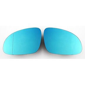 Euro Wing Tinted Blue Heated Anti Blind Spot Mirror Glass for VW MK5 Passat B5.5 B6