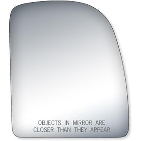 Driver Side Mirror Glass, Ford Econoline, F250, F350, F450, F550 Super Duty, Ford Excursion, (towing mirror top lens)
