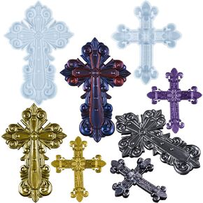 3D Jesus Cross Resin Molds, Large Statue Making Chocolate Handmade Soap Silicone Molds, Unique Epoxy Resin Casting Molds for Wall Hanging Door Ornament Desktop Decoration Home Office Craft Art Décor