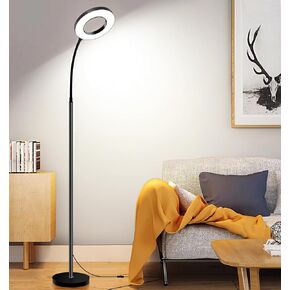 مصباح قائم، مصباح أرضي، مصابيح قراءة جانبية للأريكة، مصباح عمود طويل القامة للتعلم المباشر والقراءة في غرفة المعيشة، وغرفة النوم، والعمل في المكتب المنزلي مع مفتاح الجدار in Kuwait