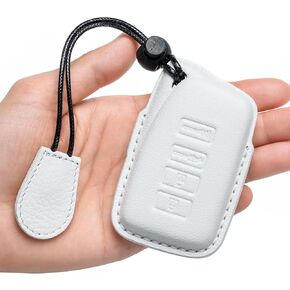 for Lexus Key Fob Cover Genuine Leather with Keychain,Leather Key Case Protector Compatible with Lexus RX ES GS LS NX RS GX LX RC LC Smart Key Anti-dust Full Protection