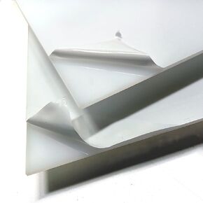 White Cast Acrylic Sheet - 12 x 18 x 1/8 inch - Ideal for Makers, Machinists, and Builders - Plastic Sheet - Acrylic Cutting Boards - White and Durable, USA Made