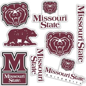 Desert Cactus Missouri State University Sticker Bears MO Stickers Vinyl Decals Laptop Water Bottle Car Scrapbook T2 (Type 2)