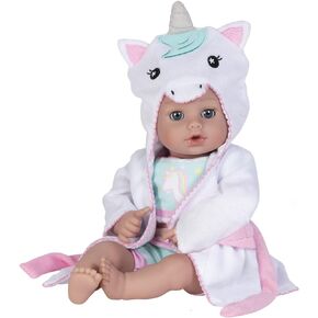 Adora Bath Time Babies Collection, 13" Baby Doll and Clothes Set, Made with Fresh Powder Scent and Exclusive QuickDri Vinyl Body, Birthday Gift For Ages 1+ - Kitty