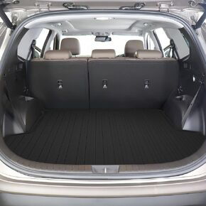 Premium Cargo Liner for Hyundai Santa Fe Behind 2nd Row 2013-2018 - 100% Protection - Custom Fit Car Trunk Mat - Easy-to-Wash & All-Season Black Cargo Mat - 3D Shaped Laser Measured Trunk Liners