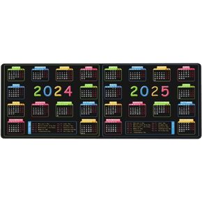 Calendar 2024 Calendar 2025 Mouse Pad Extended Large Non Slip Rubber Base Big Keyboard Mat