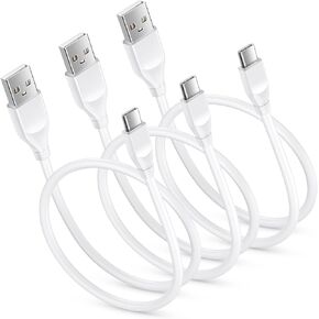 Samsung Fast Charging Cable 3Pack Short USB C Cable 3ft USB A to Type C 3A Charging Cord for Galaxy A14 A54 5G Z Flip 5 Z Fold 5 A24 A53 A13 S24 S23 Ultra S22 S21 S20 S10 Note20, Pixel 8 7 6 Pro 7A 6A