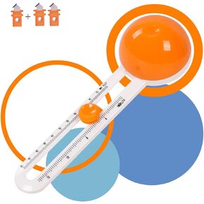 Circle Paper Cutter Rotary Circular Cutter for Cardstocks Craft Cutting Tools, Compass Paper Cutter Trimmer Scrapbooking (included 3 blades) (Orange)